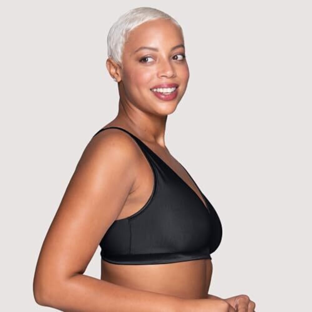 NWT Vanity Fair Womens Illumination Wireless Bralette, XL, Sheer Quartz